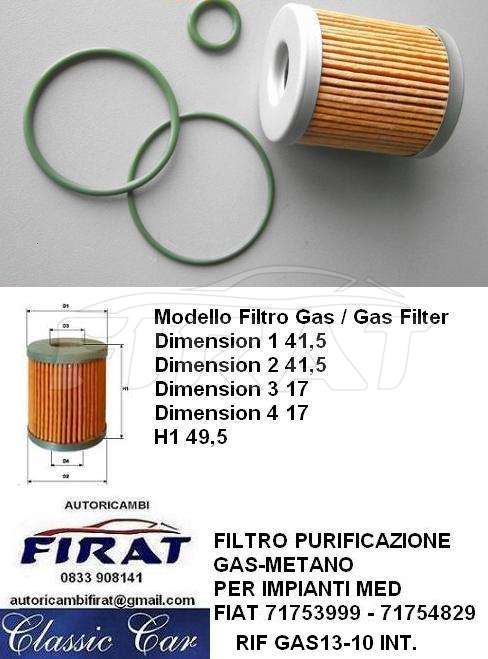 FILTRO GAS 13-10 INT.